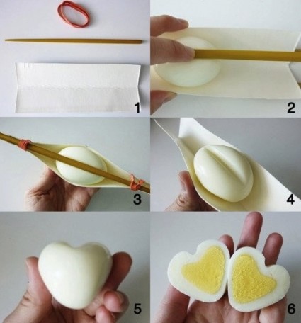 Regala un huevo en forma de corazón